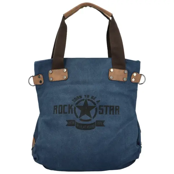 Trendy dámská textilní taška do ruky Eliane, modrá