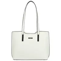 Stylová dámská kabelka na rameno Delami Velvet Aura, bílá