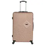 Cestovní plastový kufr Folker velikost M, růžový