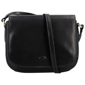 Luxusní dámská kožená crossbody kabelka Katana Silas, černá
