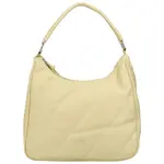 Pohodová dámská koženková kabelka přes rameno Edula, žlutá