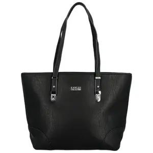 Stylová dámská koženková kabelka Lisan, černá