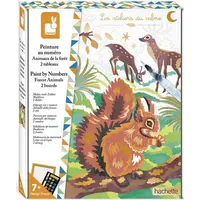 Janod Atelier Sada Maxi Maľovanie s číslami Lesné zvieratá