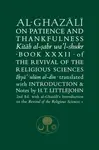 Al-Ghazali on Patience and Thankfulness - al-Ghazálí Abú Hámid