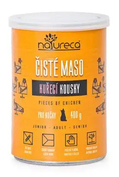 Natureca konzerva kuře kousky pro kočky 400g