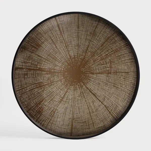 Tác Slice se zrcadlem, bronzový, ø 61 cm - Ethnicraft