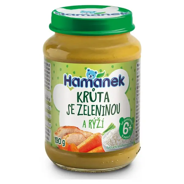 HAMÁNEK Krůta se zeleninou a rýží 6m+ 190 g