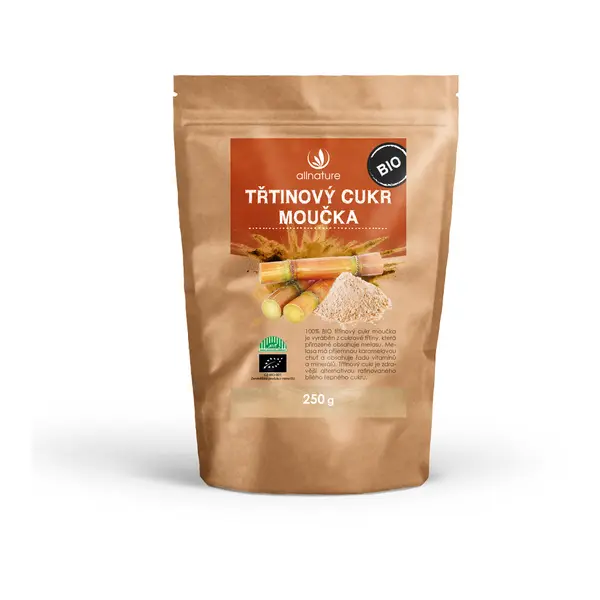 ALLNATURE Cukr třtinový moučka BIO 250 g
