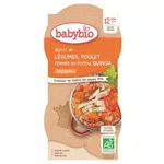 BABYBIO Zelenina s kuřecím masem a quinoa 2x200 g