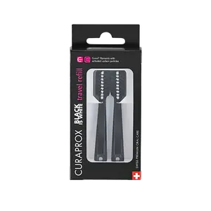 CURAPROX Travel set Black is White - náhradní hlavice 2 kusy