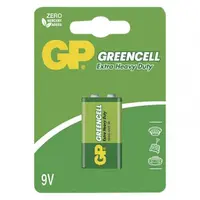 Baterie 6F22 (9V) Zn-Cl GP Greencell 1ks / blistr