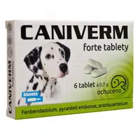 CANIVERM Forte 0,7 g 6 tablet