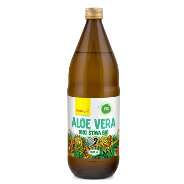 WOLFBERRY Aloe vera šťáva 100% BIO 1000 ml