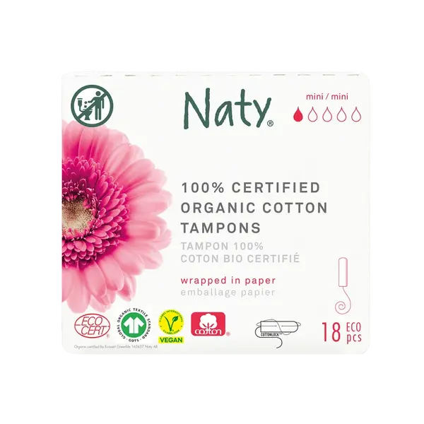 ECO BY NATY Tampóny Mini 18 kusů