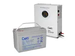 Zdroj záložní GETI GEP501 sinus 500W nástěnný + baterie 100Ah