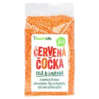 COUNTRY LIFE Čočka červená celá loupaná BIO 500 g