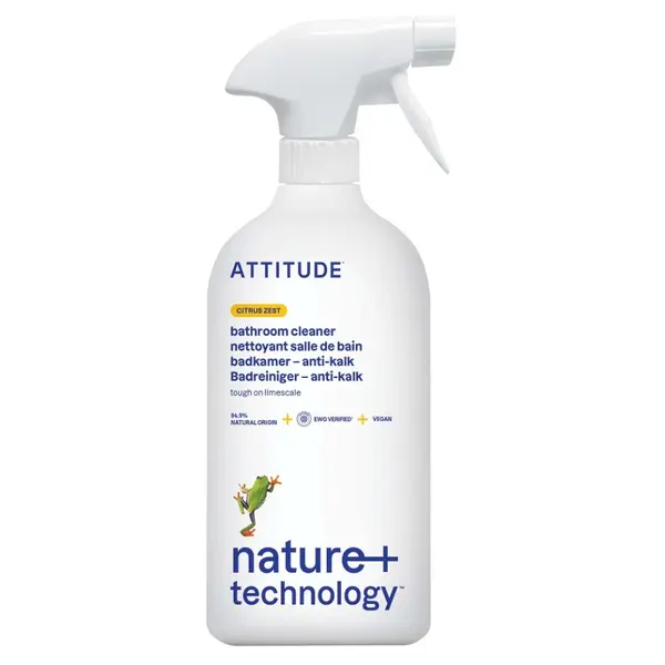 ATTITUDE Čistič na koupelny s rozprašovačem Citronová kůra 800 ml