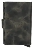 Kožená mini peněženka Secrid Miniwallet Vintage Olive-Black