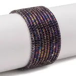 Electroplate Glass Cylinder Seed Beads Strands