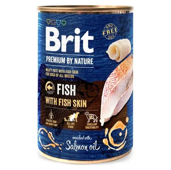 BRIT Premium by Nature Fish & Fish Skin konzerva pro psy, Hmotnost balení: 400 g