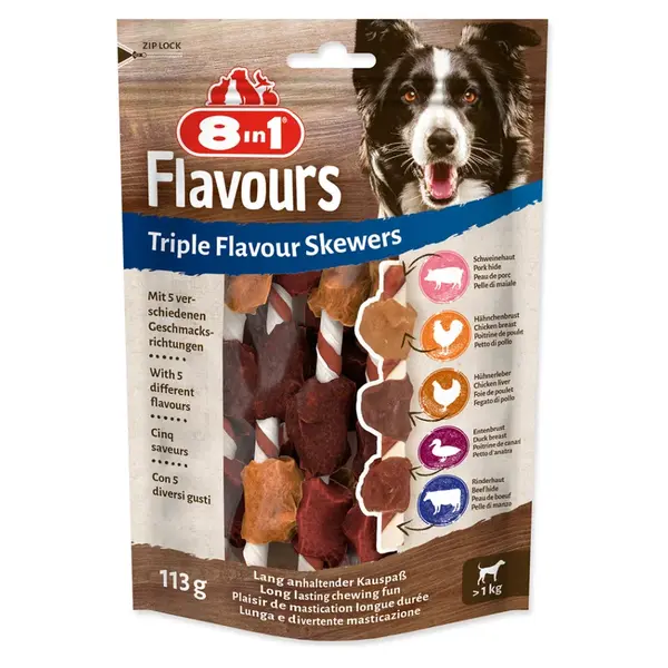 8IN1 Triple Flavour špíz žvýkací 6 kusů