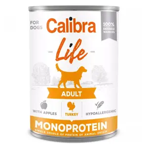 CALIBRA Life konzerva Adult Turkey with apples pro psy 400 g