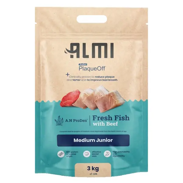 ALMI Medium Junior granule pro štěňata, Hmotnost balení (g): 3 kg