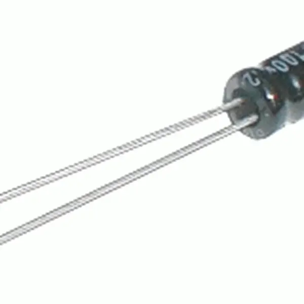 Kondenzátor elektrolytický 100M/25V 6x11-2.5  105° rad.