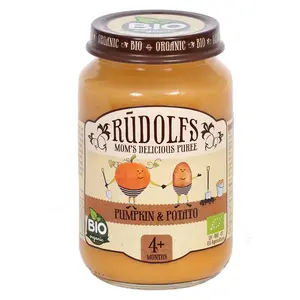 RUDOLFS Bio příkrm dýně a brambory 4m+ 190 g