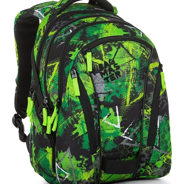 Školní set Bagmaster BAG 23 A Set Green/black/grey