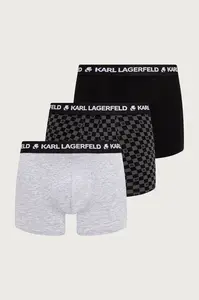 Karl Lagerfeld  přiléhavé boxerky pánské bavlněné s elastanem 3-pack