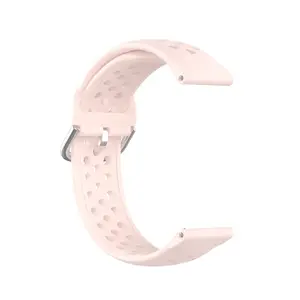 BStrap Silicone Dots remienok na Garmin Vivoactive 4s, sand pink