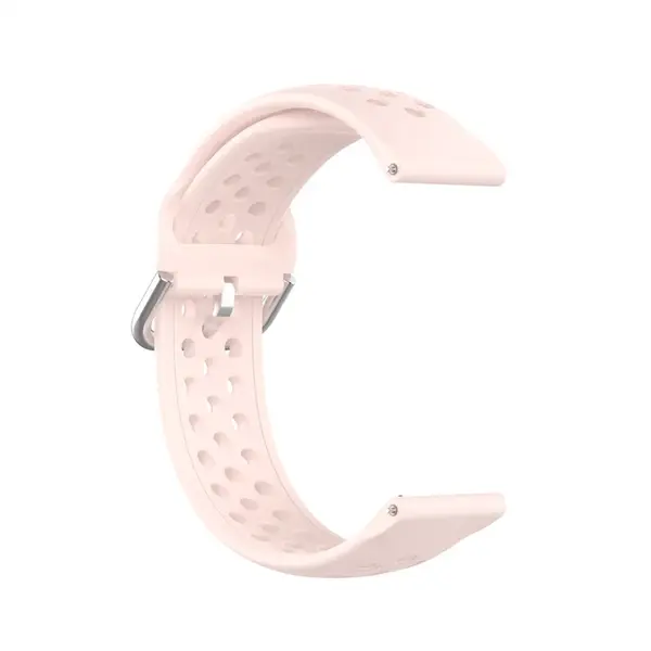 BStrap Silicone Dots remienok na Garmin Vivoactive 4s, sand pink