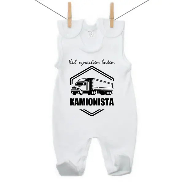 Boodyy Dupačky Keď vyrastiem budem kamionista 68 (3-6 mesiacov)