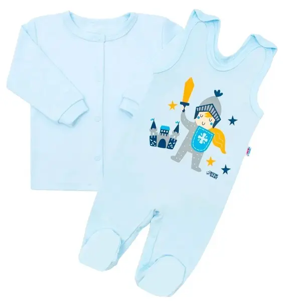 2-dielna dojčenská bavlnená súpravička New Baby Malý rytier 80 (9-12m), 20C44279
