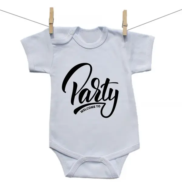 Boodyy Body s krátkym rukávom Welcome to party 92 (18-24 mesiacov)