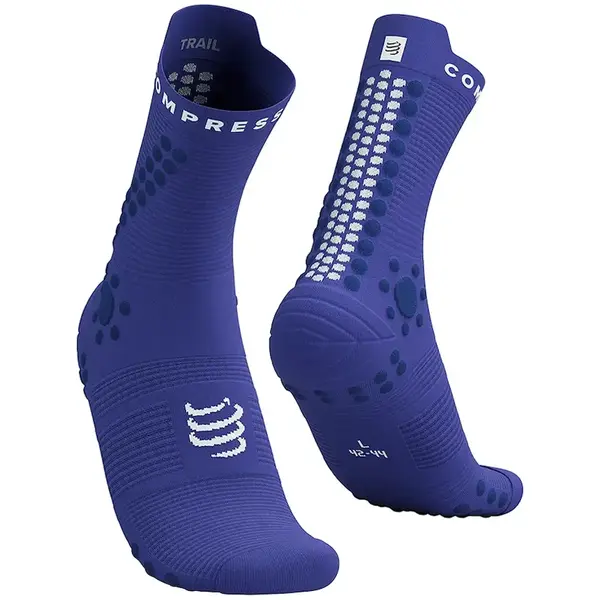 Ponožky Compressport Pro Racing Socks v4.0 Trail fialová barva, XU00048B