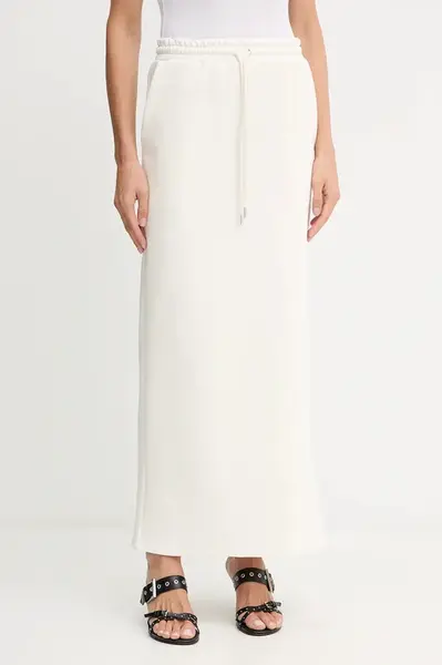 Sukně Gestuz bílá barva, maxi, 10910115