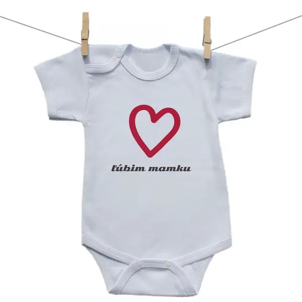 Boodyy Body s krátkym rukávom Ľúbim mamku 74 (6-9 mesiacov)