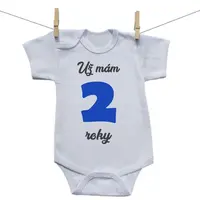 Boodyy Body s krátkym rukávom Už mám 2 roky Chlapec 68 (3-6 mesiacov)