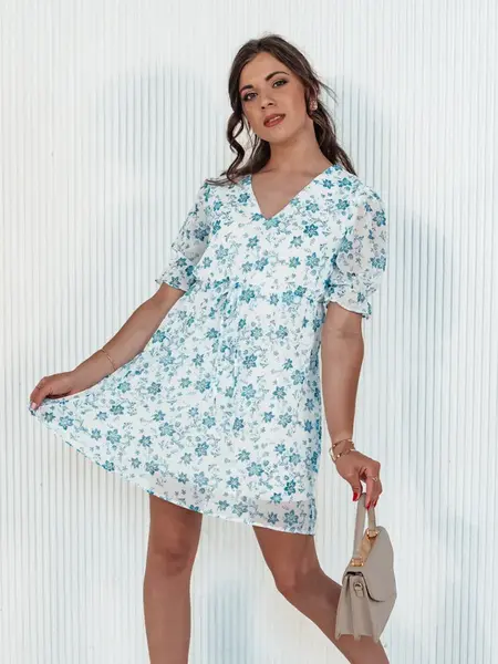 Sukienka RIVIERA biela s potlačou