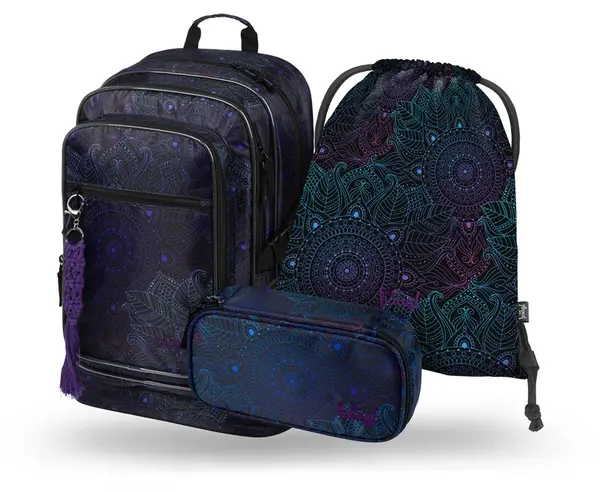 Baagl 3 SET Cubic Zen: batoh, penál a sáček