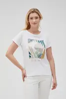 Marisse Women's T-Shirt L-Ts-4633 White