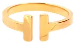Troli Otevřený pozlacený prsten z oceli 54 mm
