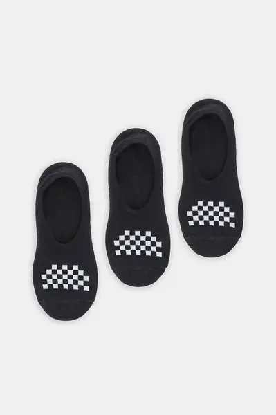 Ponožky Vans 3-pack černá barva, VN000QCAY281