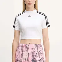 Tričko adidas Originals Teamgeist dámské, bílá barva, s pologolfem, JZ8279