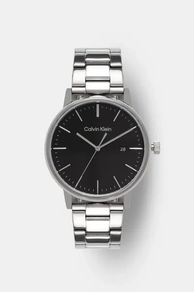 Hodinky Calvin Klein pánské, stříbrná barva, 25200053