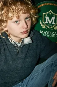 Mayoral Dětský bavlněný svetr Mayoral