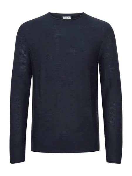 !Solid Sveter  námornícka modrá