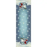 X-Mas BĚHOUN NA STŮL, 40/140 cm, modrá